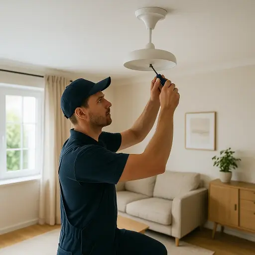 Electrical Fixture Replacement by Handyman 
